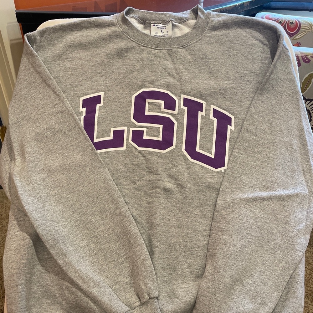 lsu crewneck